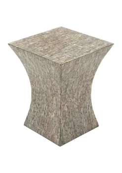 Deals ⌛ Contemporary 👩 Mother of Pearl Accent Table by Monroe Lane 👍 -Monroe Lane Sales Belk 26592