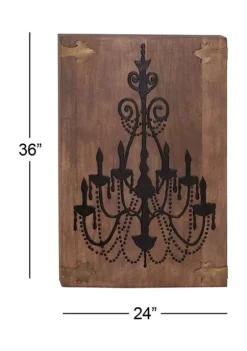 Promo 😍 Mango Wood Vintage Wall Décor by Monroe Lane 🎁 -Monroe Lane Sales Belk 26599