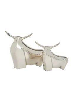 Budget 😀 Contemporary Aluminum Sculpture - Set of 2 by Monroe Lane 🥰 -Monroe Lane Sales Belk 26634