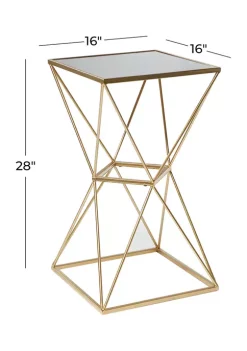New 🤩 Glam Metal Accent Table by Monroe Lane 😀 -Monroe Lane Sales Belk 26662