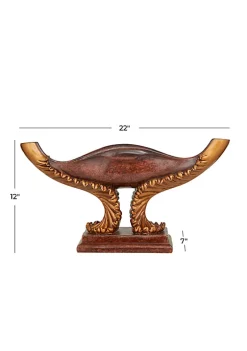 Best deal 🔔 Traditional Polystone Decorative Bowl by Monroe Lane 🌟 -Monroe Lane Sales Belk 26723