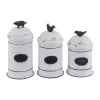 Hot Sale 😀 Farmhouse Metal Decorative Jars - Set of 3 by Monroe Lane 😍