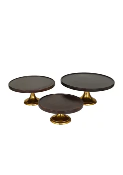 Best deal 💯 Modern Mango Wood Cake Stand - Set of 3 by Monroe Lane 💯