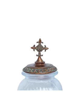 Top 10 👍 Traditional Glass Decorative Jars - Set of 3 by Monroe Lane 😉 -Monroe Lane Sales Belk 26784