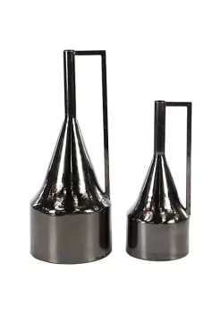 Best Sale 🛒 Glam Metal Vase - Set of 2 by Monroe Lane 🎉 -Monroe Lane Sales Belk 26796