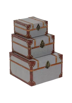 Deals 🎁 Traditional Wood Box - Set of 3 by Monroe Lane ⌛