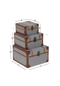 Deals 🎁 Traditional Wood Box - Set of 3 by Monroe Lane ⌛ -Monroe Lane Sales Belk 26800