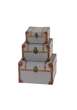 Deals 🎁 Traditional Wood Box - Set of 3 by Monroe Lane ⌛ -Monroe Lane Sales Belk 26801