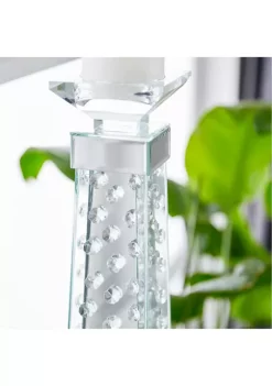 Deals 👏 Glam Glass Candle Holder by Monroe Lane 🎉 -Monroe Lane Sales Belk 26818