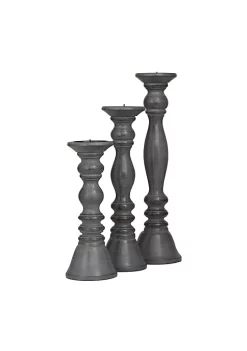 Best reviews of ⭐ Traditional Wood Candle Holder - Set of 3 by Monroe Lane 👍 -Monroe Lane Sales Belk 26911