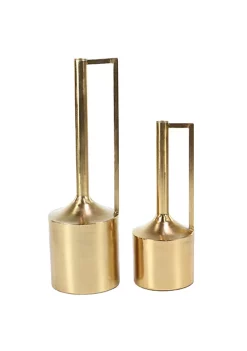 Top 10 🧨 Modern Metal Vase - Set of 2 by Monroe Lane 🎉