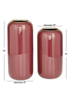 Cheap ⌛ Modern Metal Vase - Set of 2 by Monroe Lane 👍 -Monroe Lane Sales Belk 26925