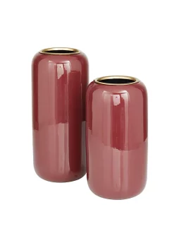 Cheap ⌛ Modern Metal Vase - Set of 2 by Monroe Lane 👍 -Monroe Lane Sales Belk 26926