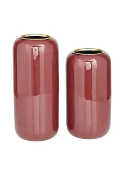 Cheap ⌛ Modern Metal Vase - Set of 2 by Monroe Lane 👍 -Monroe Lane Sales Belk 26927