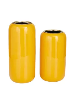 Cheap ⌛ Modern Metal Vase - Set of 2 by Monroe Lane 👍 -Monroe Lane Sales Belk 26929