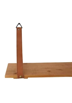 Flash Sale 🎁 Contemporary Wood Wall Shelf - Set of 2 by Monroe Lane 🔔 -Monroe Lane Sales Belk 26940