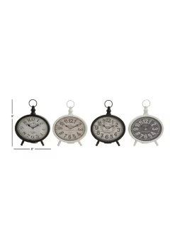 Top 10 😀 Vintage Metal Clock - Set of 4 by Monroe Lane ⌛ -Monroe Lane Sales Belk 26947