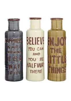 Best Pirce π Farmhouse Ceramic Vase - Set of 3 by Monroe Lane π