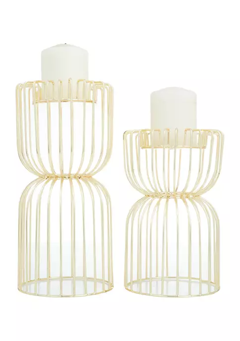Buy ✔️ Glam Metal Candle Holder - Set of 2 by Monroe Lane ⌛ 1 Buy ✔️ Glam Metal Candle Holder - Set of 2 by Monroe Lane ⌛