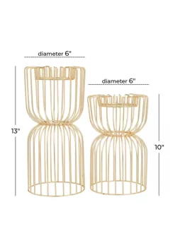 Buy ✔️ Glam Metal Candle Holder - Set of 2 by Monroe Lane ⌛ 11 Buy ✔️ Glam Metal Candle Holder - Set of 2 by Monroe Lane ⌛ -Monroe Lane Sales Belk 26966