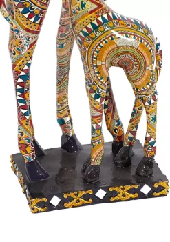 Discount 👏 Eclectic Polystone Sculpture by Monroe Lane ⌛ -Monroe Lane Sales Belk 26989