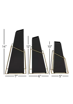 Budget ⭐ Contemporary Metal Vase - Set of 3 by Monroe Lane ✔️ 9 Budget ⭐ Contemporary Metal Vase - Set of 3 by Monroe Lane ✔️ -Monroe Lane Sales Belk 27002