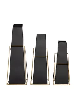 Budget ⭐ Contemporary Metal Vase - Set of 3 by Monroe Lane ✔️ 10 Budget ⭐ Contemporary Metal Vase - Set of 3 by Monroe Lane ✔️ -Monroe Lane Sales Belk 27003