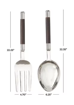 Outlet ⌛ Eclectic Aluminum Wall Decor - Set of 2 by Monroe Lane 👏 -Monroe Lane Sales Belk 27015