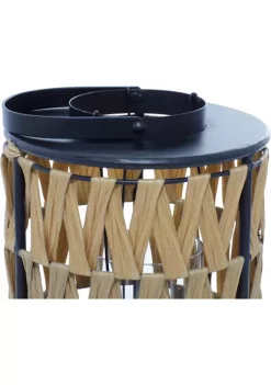 New 🧨 Coastal Plastic Rattan Lantern by Monroe Lane 🛒 -Monroe Lane Sales Belk 27069