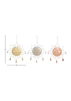 Best reviews of 😉 Eclectic Metal Windchime - Set of 3 by Monroe Lane ⭐ -Monroe Lane Sales Belk 27075