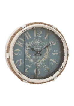 New ⌛ Coastal Metal Wall Clock by Monroe Lane 🎁