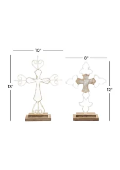Brand new 🎉 Contemporary Wood Sculpture - Set of 2 by Monroe Lane 👏 -Monroe Lane Sales Belk 27108