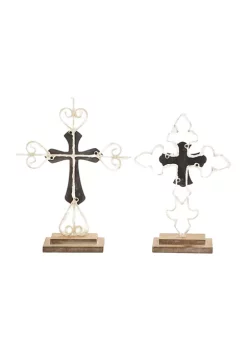 Brand new 🎉 Contemporary Wood Sculpture - Set of 2 by Monroe Lane 👏 -Monroe Lane Sales Belk 27109
