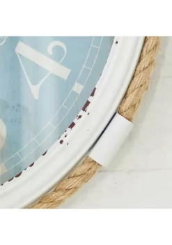 New ⌛ Coastal Metal Wall Clock by Monroe Lane 🎁 -Monroe Lane Sales Belk 2711