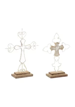 Brand new 🎉 Contemporary Wood Sculpture - Set of 2 by Monroe Lane 👏 -Monroe Lane Sales Belk 27110