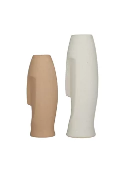Discount ⌛ Contemporary Ceramic Vase - Set of 2 by Monroe Lane 😍 -Monroe Lane Sales Belk 27120