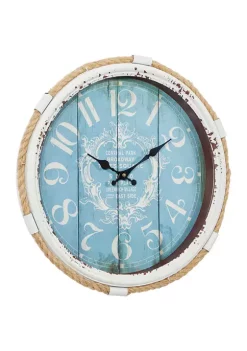 New ⌛ Coastal Metal Wall Clock by Monroe Lane 🎁 -Monroe Lane Sales Belk 2713