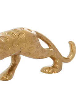 New 😉 Contemporary Aluminum Leopard Sculpture by Monroe Lane ⌛ -Monroe Lane Sales Belk 27176