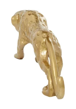 New 😉 Contemporary Aluminum Leopard Sculpture by Monroe Lane ⌛ -Monroe Lane Sales Belk 27179