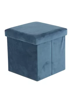 Budget β€οΈ Modern Polyester Storage Stool by Monroe Lane β¨