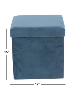 Budget ❤️ Modern Polyester Storage Stool by Monroe Lane ✨ -Monroe Lane Sales Belk 27188