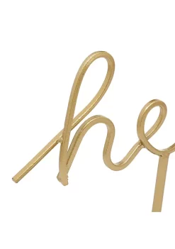 Wholesale ✨ Glam Metal Decorative Sign by Monroe Lane 🤩 -Monroe Lane Sales Belk 27231