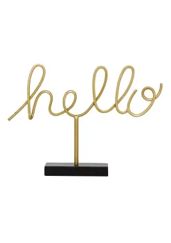 Wholesale ✨ Glam Metal Decorative Sign by Monroe Lane 🤩 -Monroe Lane Sales Belk 27233