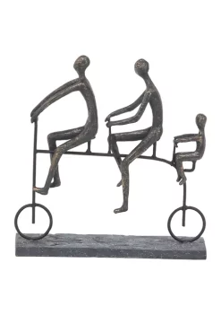 Buy 🛒 Brass Polystone Modern Sculpture - Bicyclist by Monroe Lane 🔔