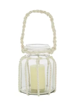 Promo 🔥 Coastal Glass Candle Lantern by Monroe Lane 🔔