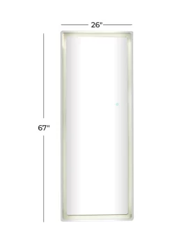 Best reviews of 🎁 Modern Glass LED Mirror by Monroe Lane 🔥 -Monroe Lane Sales Belk 27324