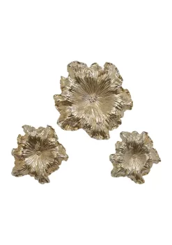 Discount 🔔 Eclectic Polystone Wall Decor - Set of 3 by Monroe Lane 🤩 -Monroe Lane Sales Belk 27354