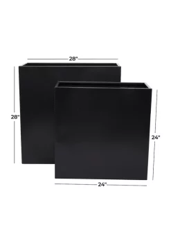 Wholesale 🧨 Modern Metal Planter - Set of 2 by Monroe Lane 🥰 -Monroe Lane Sales Belk 27368