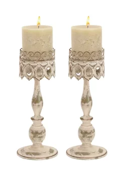 New 🧨 Rustic Metal Candle Holder - Set of 2 by Monroe Lane 🛒 -Monroe Lane Sales Belk 2737