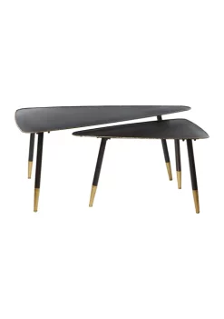 Top 10 🔔 Modern Metal Accent Table - Set of 2 by Monroe Lane 🔔 -Monroe Lane Sales Belk 27382